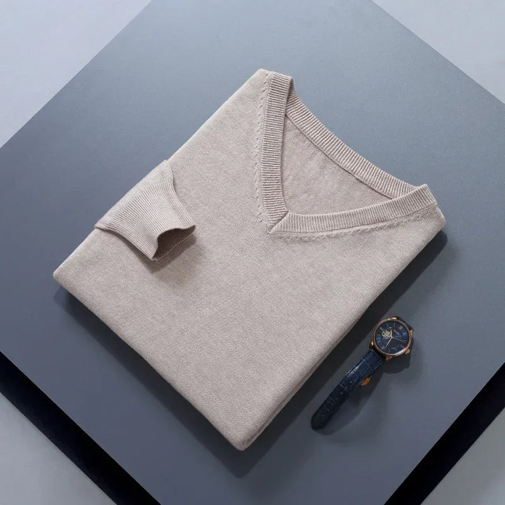Finn™ | V-Neck Cashmere Jumper