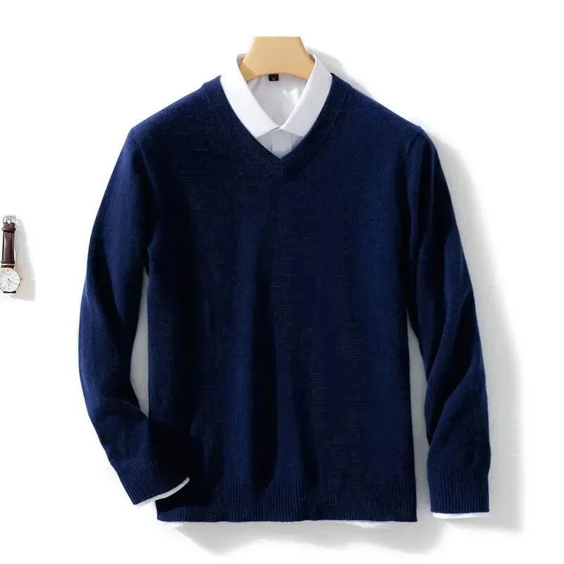 Finn™ | V-Neck Cashmere Jumper