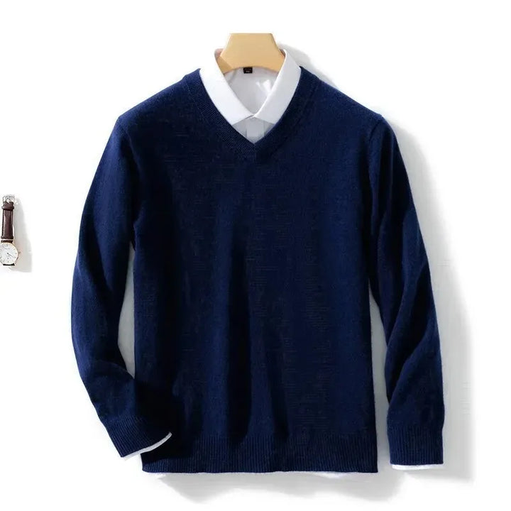 Finn™ | V-Neck Cashmere Jumper