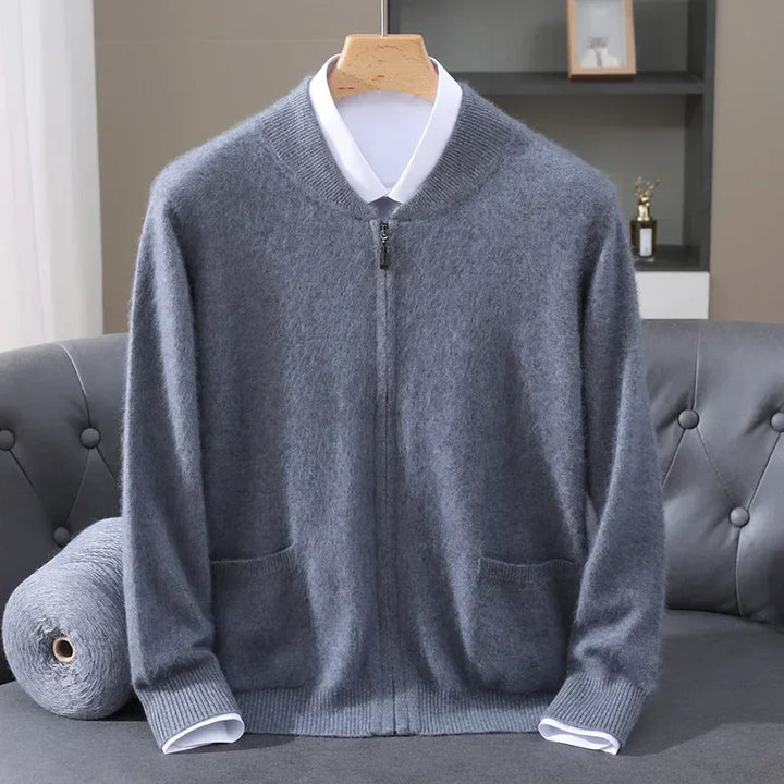 Ryan™ | Thick Mink Wool Cardigan