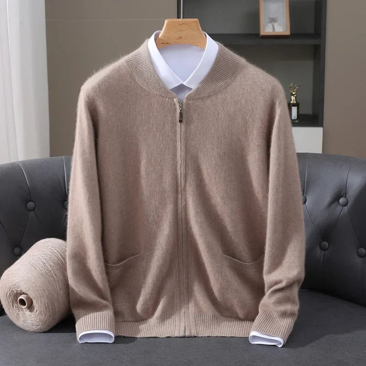 Ryan™ | Thick Mink Wool Cardigan
