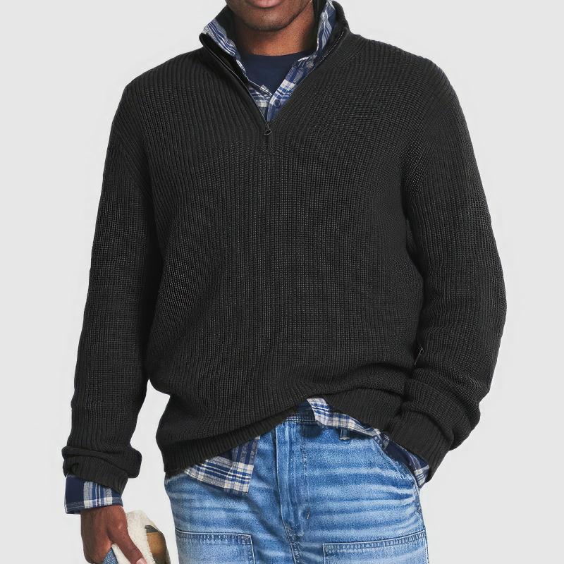 Finn™ | Zip Collar Knit Sweater